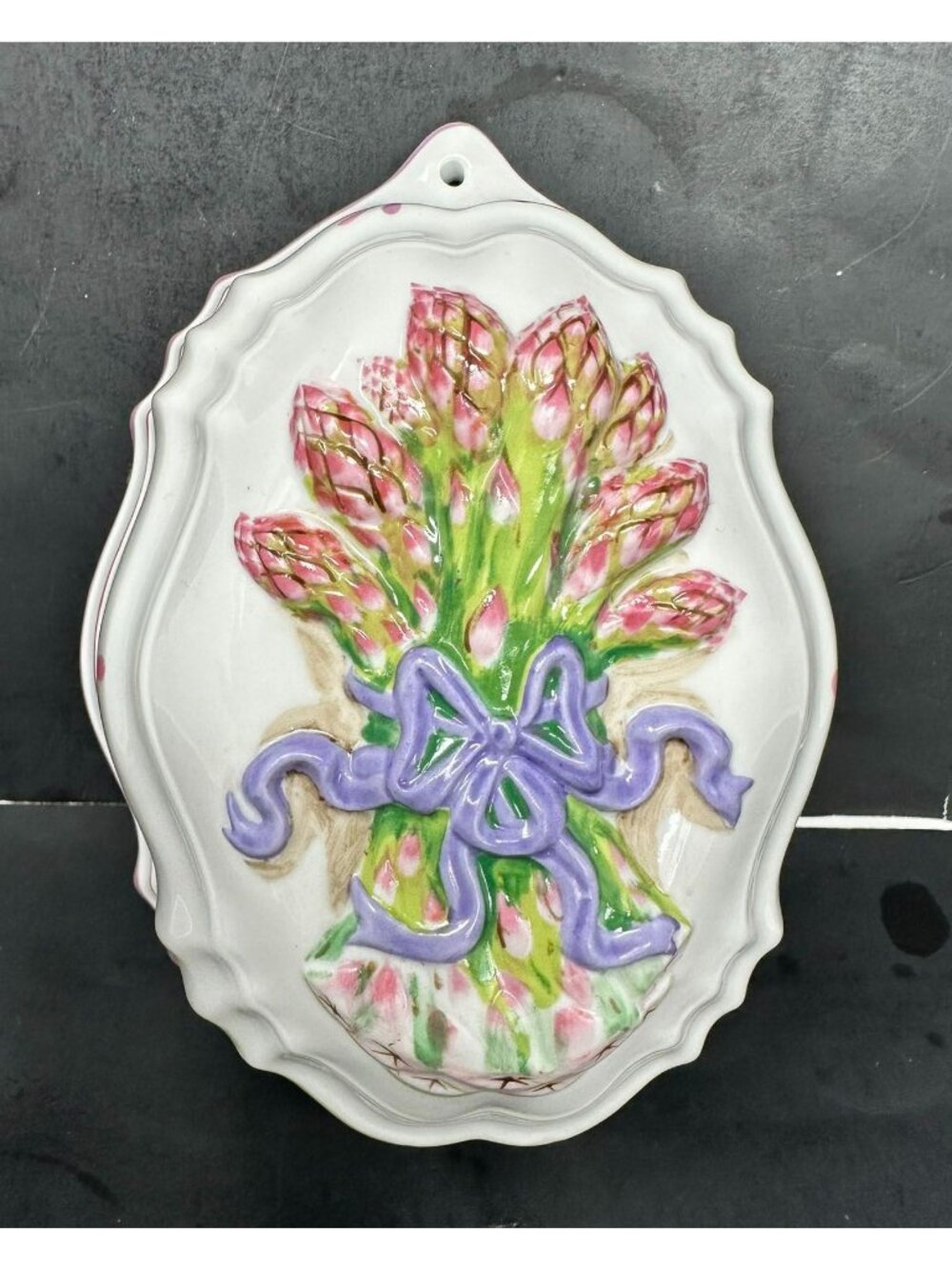 LE CORDON BLEU ASPARAGUS Porcelain Mold Wall Decor Kitchen Home Franklin Mint